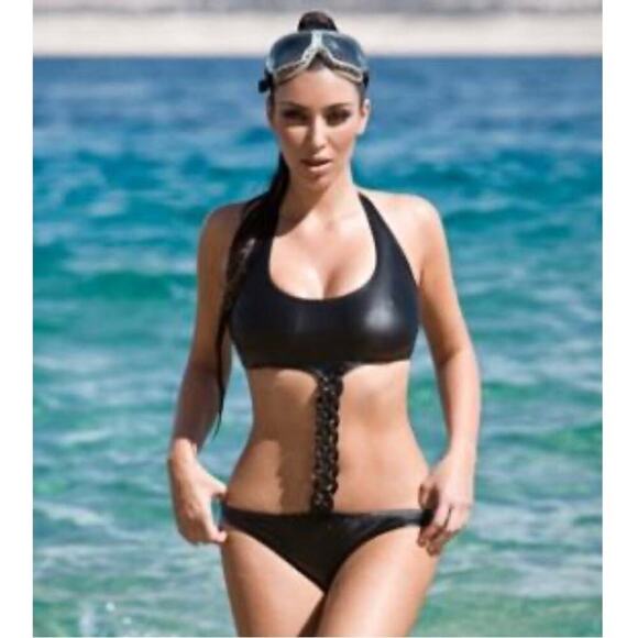 Preowned | Le Doux | Punk Swimsuit | Black | Small - Picture 1 of 16